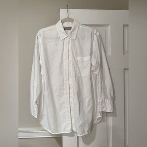 Club Monaco white cotton shirt in size medium